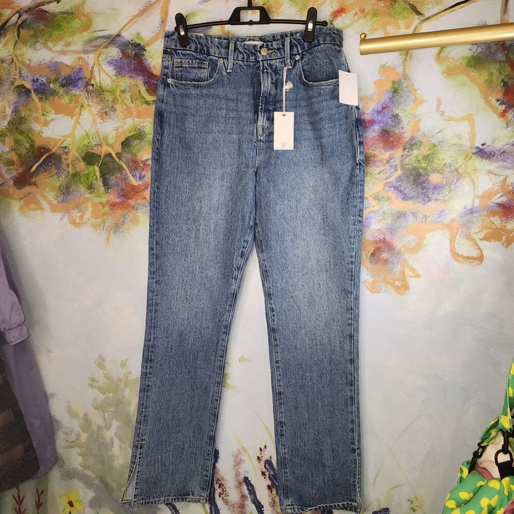 Good American Good Boy Vintage-Inspired Curvy Jeans With Tummy Tech 10/30